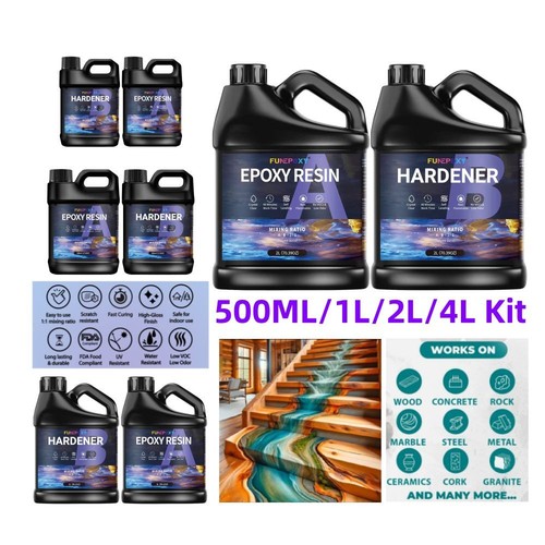 Clear epoxy resin bulk 500ml - clear,
