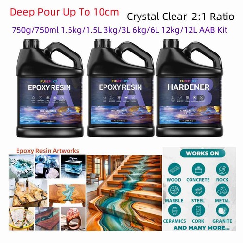 Deep pour 10cm clear epoxy - pour,