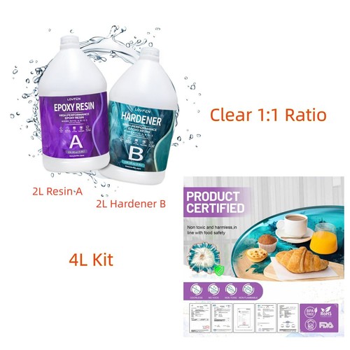 Crystal clear epoxy resin 4l - crystal,