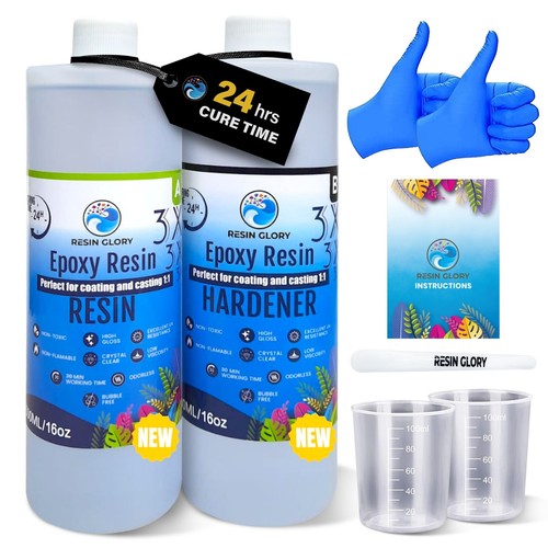 Epoxy resin starter kit 1kg - kit, 1l/1kg