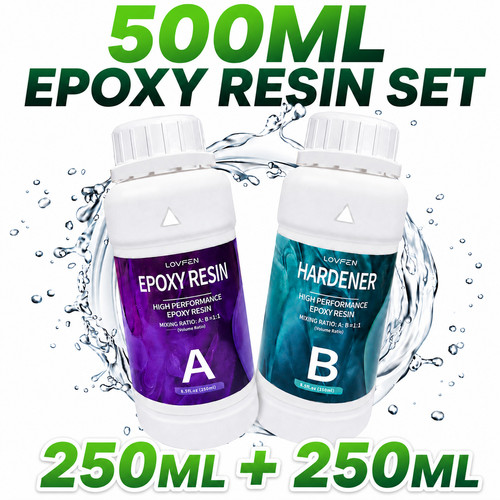 500ml epoxy resin - kit, clear
